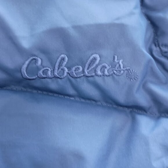 Cabela's Premier Northern Goose Down Blue Puffer Vest Women's Small 650 - Picture 3 of 11